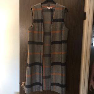 Plaid Duster Vest